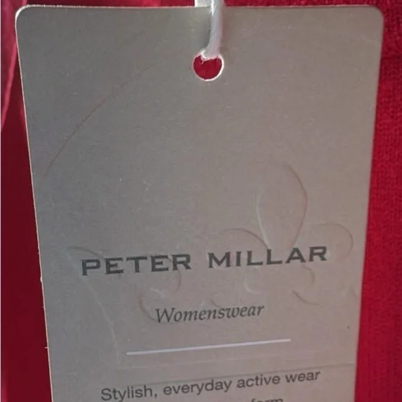 NWT Peter Millar Womens Rouge Hepburn Stripe Sport Turtleneck Sweater XL Red - Picture 5 of 5